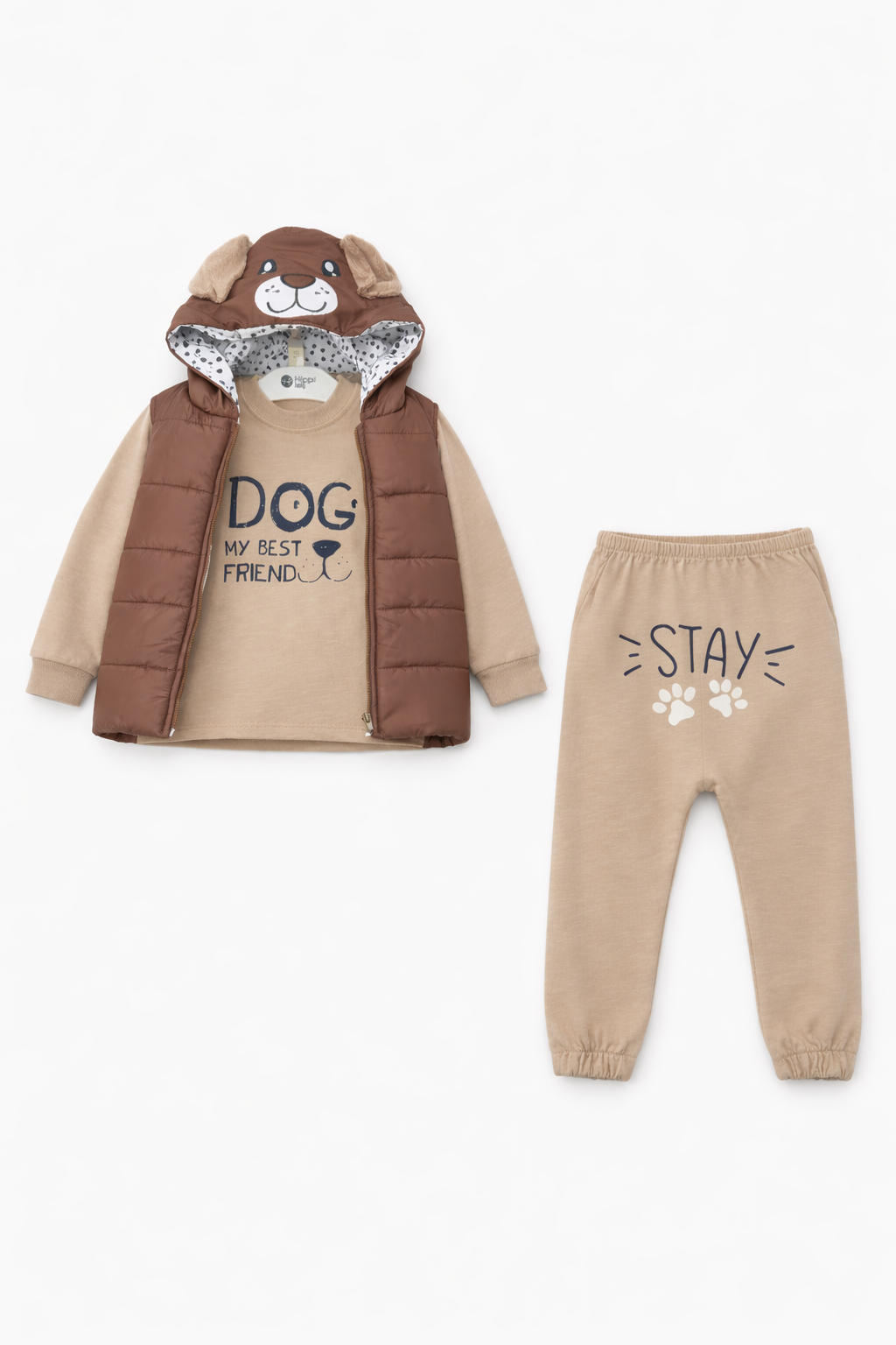 Krem My Best Friend 3 Lü Takım ( 3-4-5 Yaş )