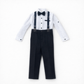 Siyah Askılı Gömlekli Takım (3-4-5-6-7-8 Yaş)