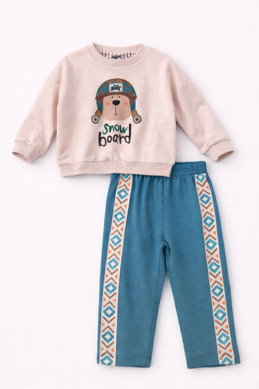 Yeşil Köpek Desenli 2 Li Takım ( 2-3-4-5 Yaş )