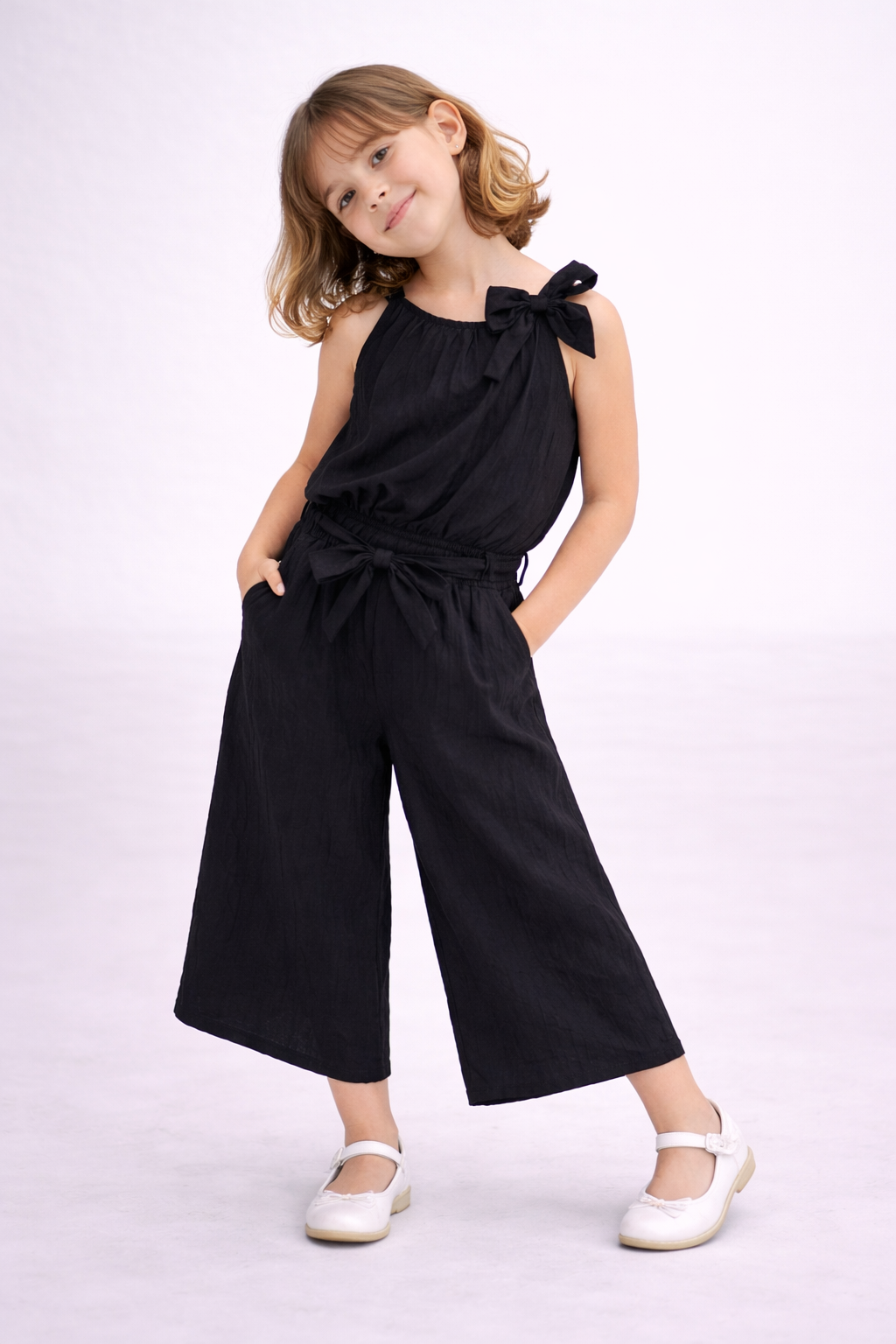 Siyah Paris İspanyol Paça Takım (2-3-4-5-6 Yaş )