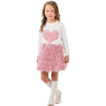 Pembe Kalpli Güllü Etekli Takım (2-3-4-5 Yaş)